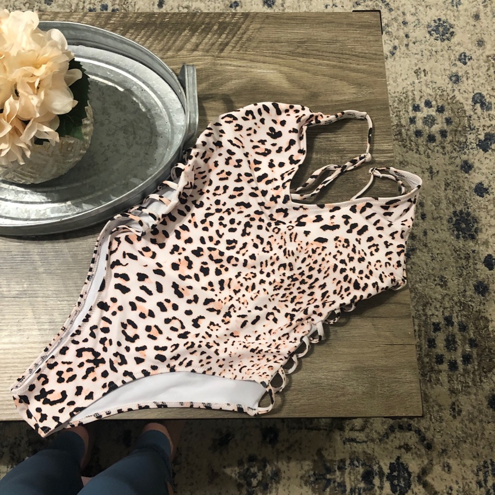 Leopard print one piece
